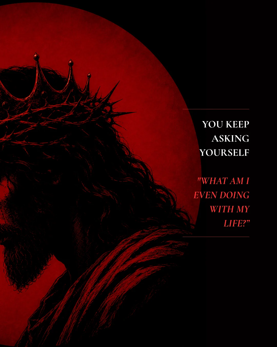 Meta ad creative: crown of thorns concept