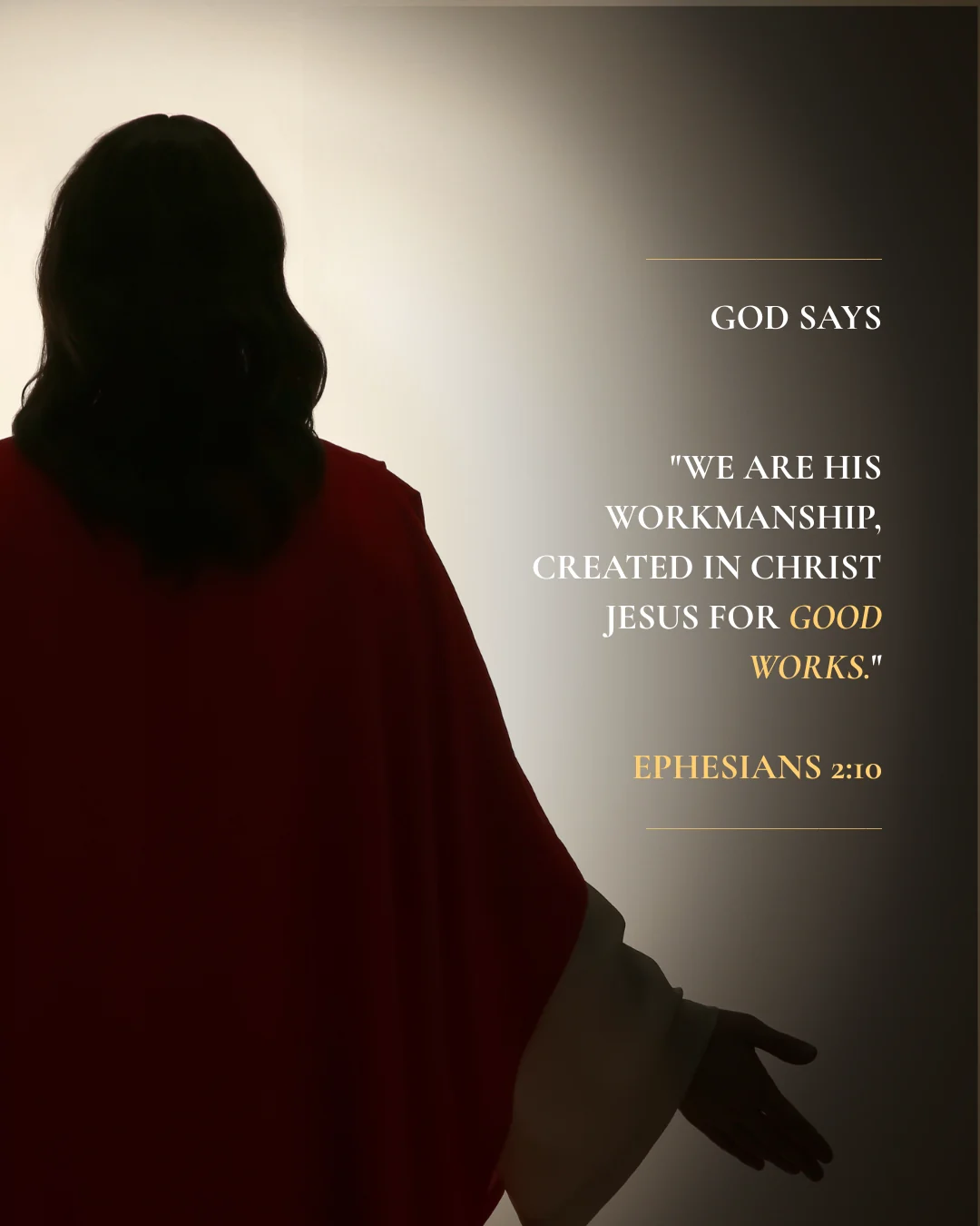 Meta ad creative: Ephesians quotation concept