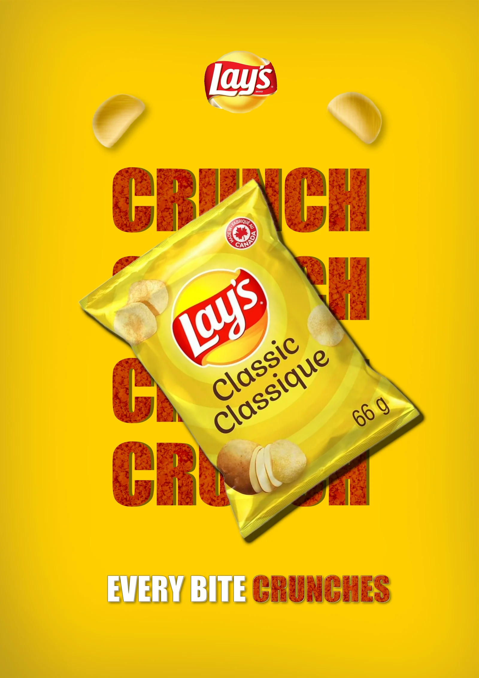 Lay's Crunchy Bites awareness poster