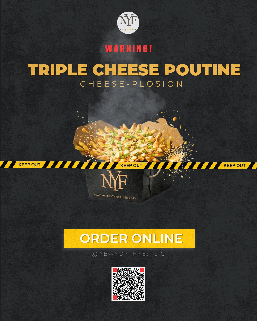 Triple Cheese Poutine concept poster
